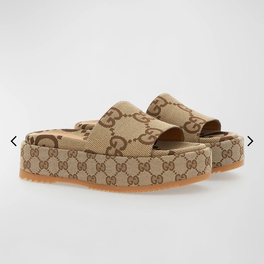 Gucci GG Angelina Canvas Slide